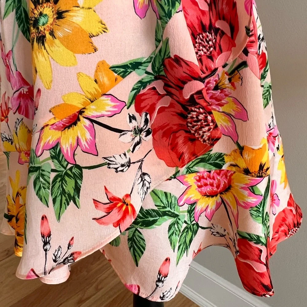 Flora Express Mini Dress with Wrap top in Floral - Picture 4 of 5